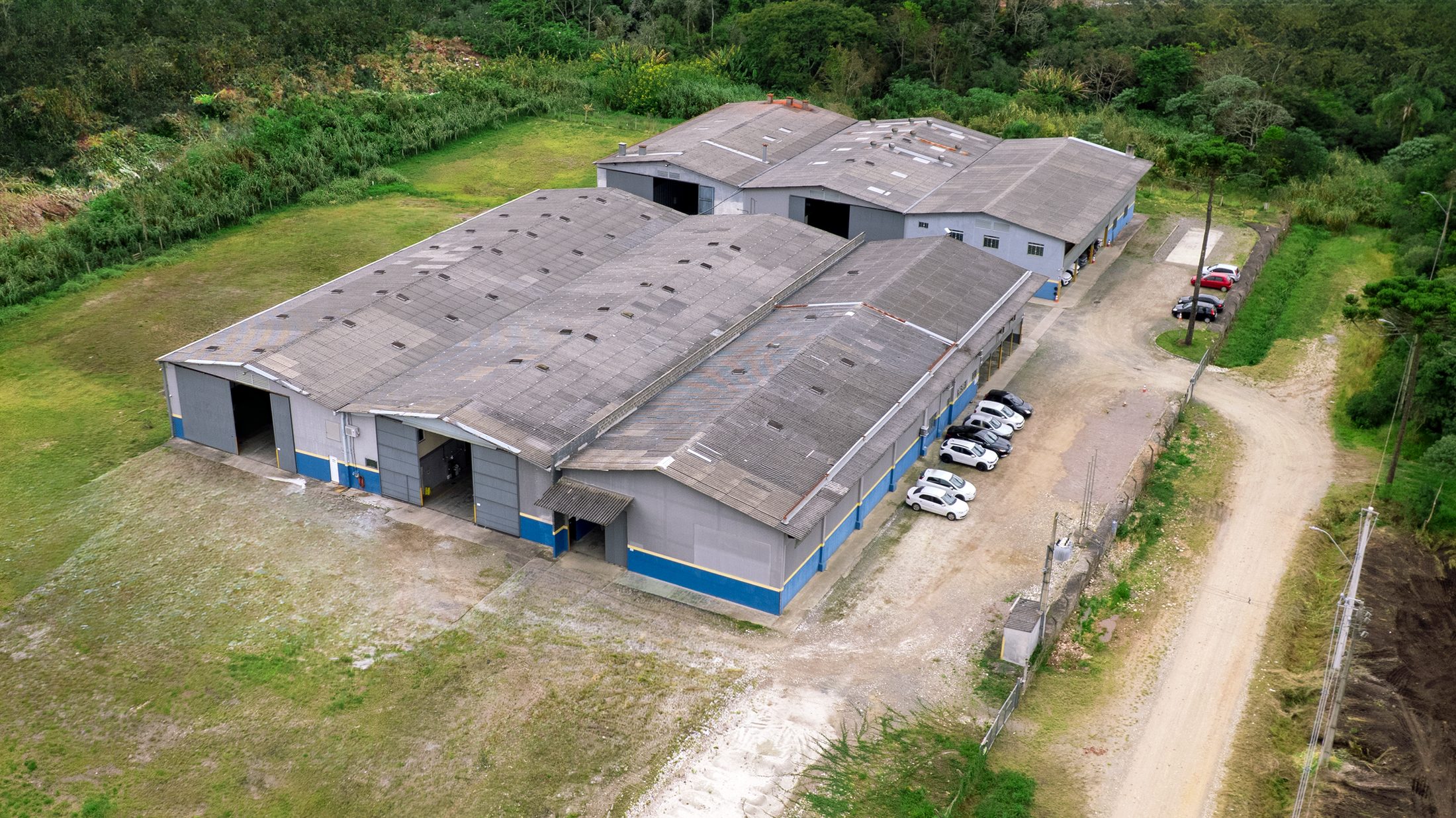 Aerial view of the IMB factory in Campina Grande do Sul